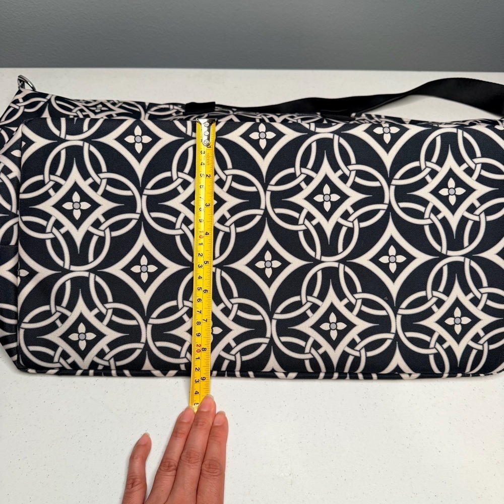 Vera Bradley Concerto Geometric Black and White Travel Bag - Picture 7 of 16
